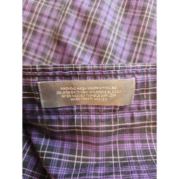 Daniel Cremieux Signature Collection Mens Shirt Tailored Fit Blue Red Plaid XL - Picture 5 of 6